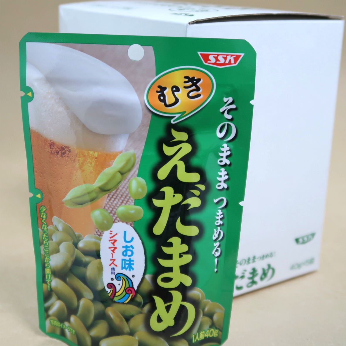 SSK そのままつまめる！むきえだまめ 40g×5袋セット エスエスケイ ゆで