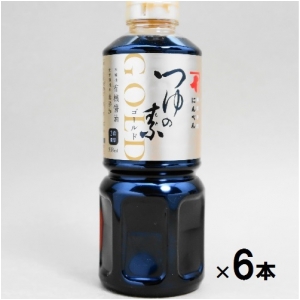 6本セット にんべん つゆの素ゴールド 500ml