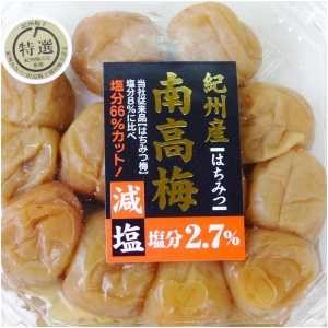 紀の国食品 紀州産南高梅はちみつ漬 塩分2.7% 350g